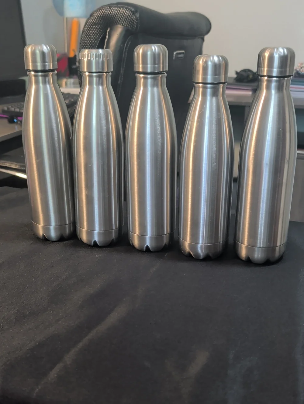 Set Of 5 Stainless Steel Insulated Bottles